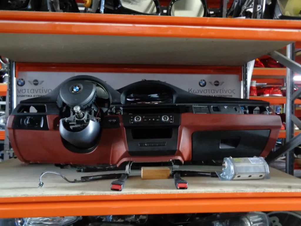 SET AIRBAG-ΤΑΜΠΛΟ (DASHBOARD) BMW ΣΕΙΡΑ 3 Ε90-Ε92-Ε93 Μ3 ΜΕ ΝΑΠΑ ΚΟΚΚΙΝΟ-ΜΑΥΡΟ ΚΑΙ ΠΡΟΑΙΝΤΑΤΗΡΕΣ
