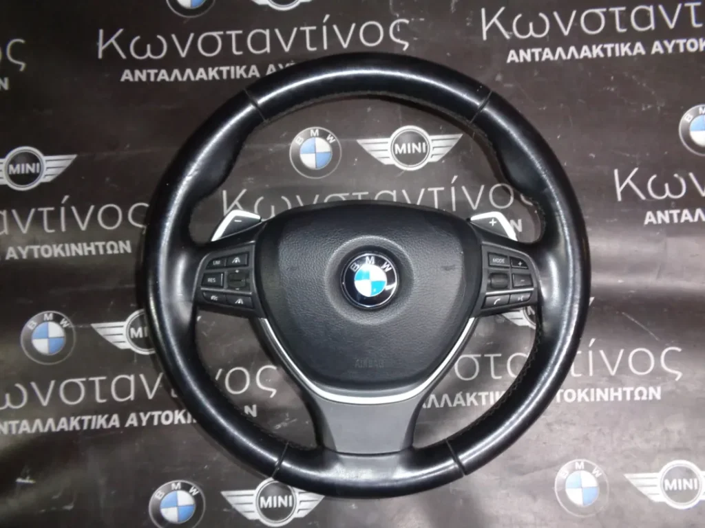 ΤΙΜΟΝΙ (STEERING WHEEL) BMW ΜΕ ΑΕΡΟΣΑΚΟ (AIRBAG) F10-F11 ΜΕ PADDLES (2010-2018)