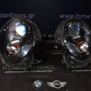 ΦΑΝΑΡΙ ΕΜΠΡΟΣ (FRONT LIGHT) MINI R56 BI-XENON ΛΕΥΚΟ ΦΛΑΣ ΜΑΥΡΟ ΦΟΝΤΟ