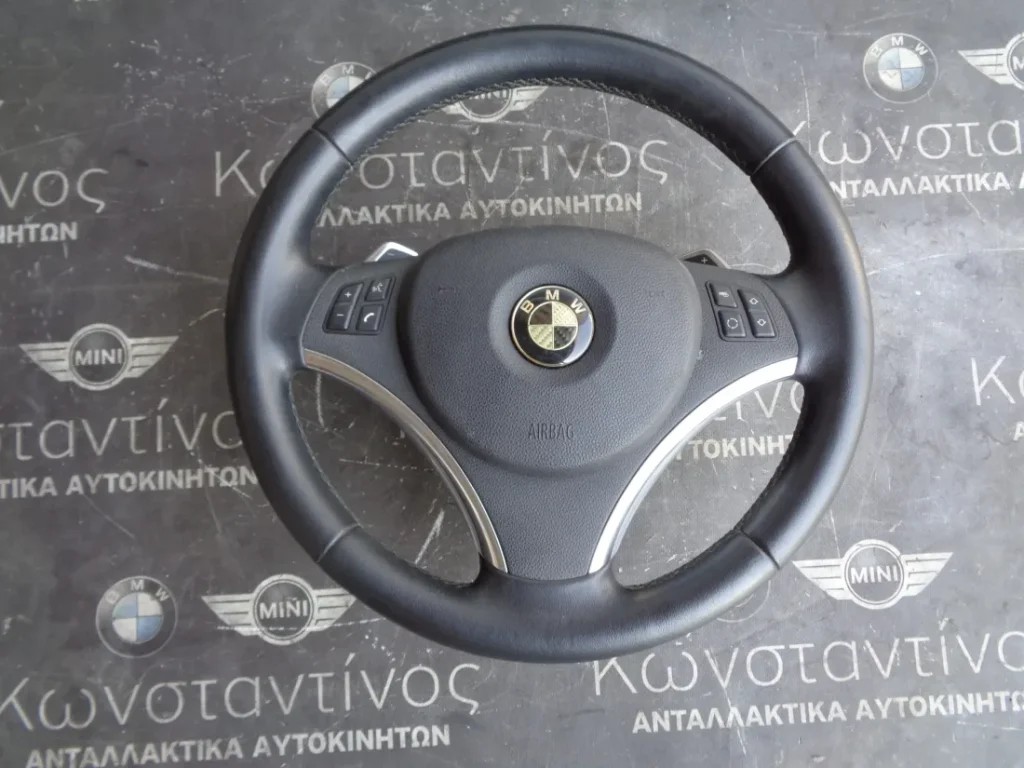 ΤΙΜΟΝΙ (STEERING WHEEL) SPORT BMW E9X - E8X ΜΕ ΑΕΡΟΣΑΚΟ-PADDLES ΚΑΙ ΧΕΙΡΙΣΤΗΡΙΑ ΑΥΤΟΜΑΤΟ ΣΕΙΡΑ 1 ΚΑΙ 3