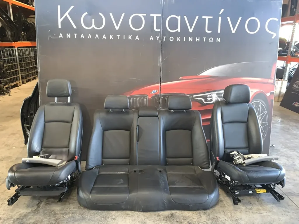 ΚΟΜΠΛΕ ΣΑΛΟΝΙ ΜΑΥΡΟ ΔΕΡΜΑΤΙΝΟ BMW ΣΕΙΡΑ 7 F01 F02 F03 F04 HYBRID