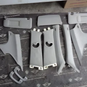 ΣΕΤ ΓΚΡΙ ΕΣΩΤΕΡΙΚΑ ΚΟΛΟΝΑΚΙΑ ΠΛΑΙΝΑ ΠΙΣΩ ΚΟΜΜΑΤΙ ΣΚΙΑΔΙΑ ΚΟΜΠΛΕ BMW E90 ΣΕΙΡΑ 3